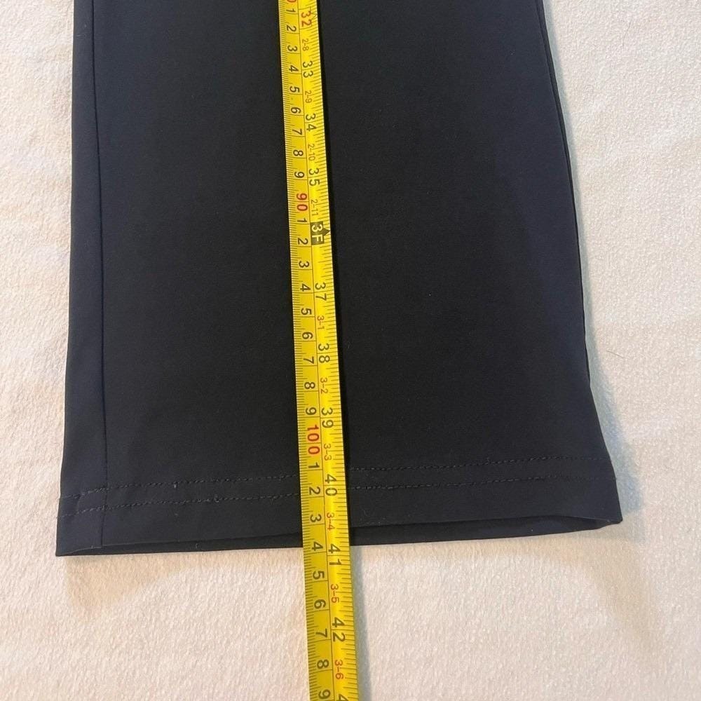 Joseph Ribkoff Trends Black Silk Blend Straight Leg Trousers Pants Womens 12 - Picture 7 of 8
